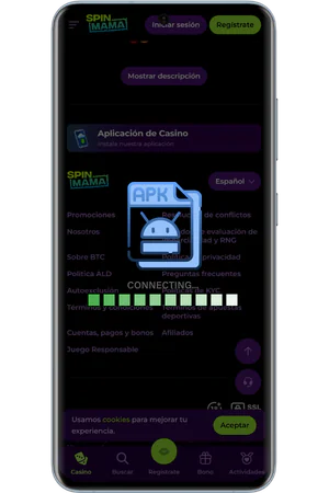 Proceso de instalación de la aplicación Spinmama en Android